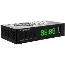 Ресивер DVB-T2 StarWind CT-220,  черный