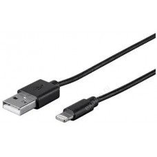 Кабель PREMIER 6-703 1.0BK,  Lightning (m) -  USB-A,  1м,  черный