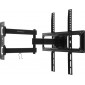 Кронштейн для телевизора ULTRAMOUNTS UM872, 32-55", настенный, поворотно-выдвижной и наклонный,  черный