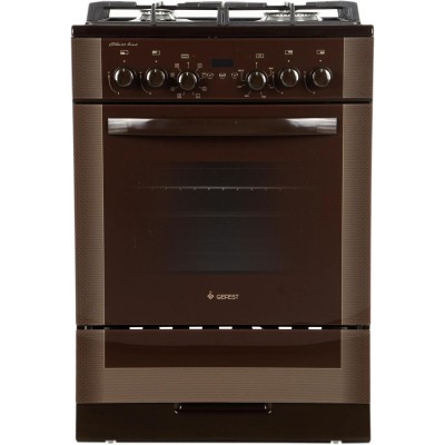 Газовая плита GEFEST ПГЭ 6502-03 0245,  электрическая духовка,  без крышки,  чугун, коричневый