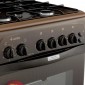 Газовая плита GEFEST 3200-05 К19,  газовая духовка,  металлическая крышка,  сталь, коричневый [пг 3200-05 к19]