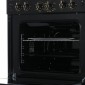 Газовая плита GEFEST ПГ 6100-02 0183,  газовая духовка,  стеклянная крышка,  чугун, черный