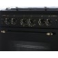 Газовая плита GEFEST ПГ 6100-02 0183,  газовая духовка,  стеклянная крышка,  чугун, черный
