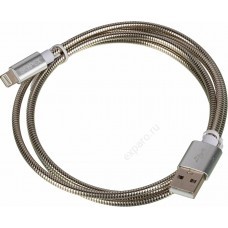 Кабель Lightning (m) -  USB (m),  1м,  серебристый