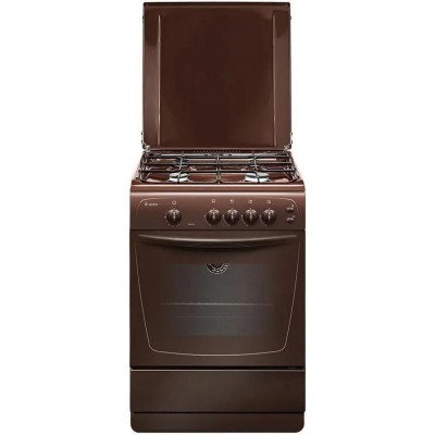 Газовая плита GEFEST ПГ 1200 С6 К43,  газовая духовка,  металлическая крышка,  сталь, коричневый