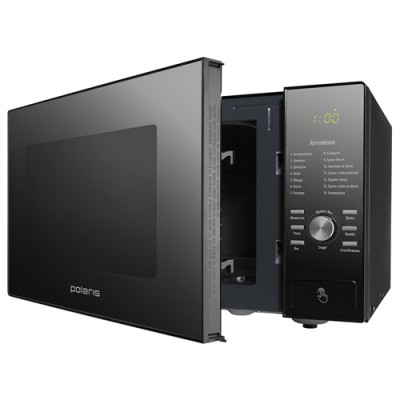Микроволновая печь Polaris PMO 2303DG RUS, с грилем, 23л, черный