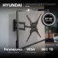 Кронштейн для телевизора Hyundai GL-N3, 20-65", настенный, поворотно-выдвижной и наклонный,  черный  [hma65fs325bk74]