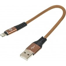 Кабель Digma Lightning (m) -  USB (m),  0.15м,  коричневый