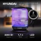 Чайник электрический Hyundai HYK-G5809, 2200Вт, фиолетовый и черный