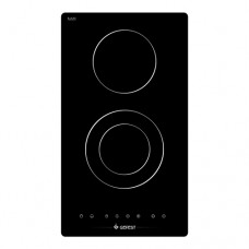 Варочная панель стеклокерамическая Gefest ПВЭ 4002 К5 черная 2-х конфорочная