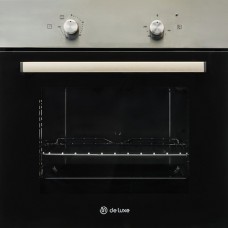 Духовой шкаф электрический De Luxe 6003.07ЭШВ-300 черный, нержавеющая сталь, без конвекции