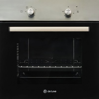 Духовой шкаф электрический De Luxe 6003.07ЭШВ-300 черный, нержавеющая сталь, без конвекции