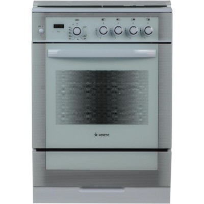 Газовая плита GEFEST ПГ 6300-03 0040,  газовая духовка,  стеклянная крышка,  чугун, белый