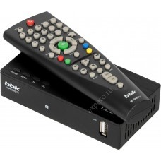 Ресивер DVB-T2 BBK SMP026HDT2,  черный