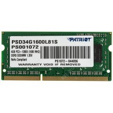 Оперативная память Patriot PSD34G1600L81S DDR3L -  1x 4ГБ