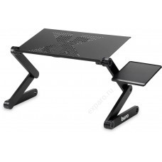 Стол для ноутбука регулируемый Buro BU-803, металл, складной, черный