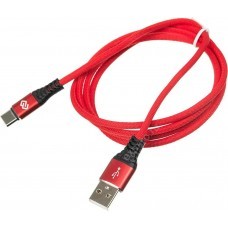 Кабель Digma USB Type-C (m) -  USB (m),  1.2м,  красный