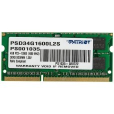 Оперативная память Patriot PSD34G1600L2S DDR3L -  1x 4ГБ