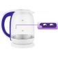 Чайник электрический KitFort КТ-6140-1, 2200Вт, белый и фиолетовый