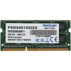 Оперативная память Patriot PSD34G13332S DDR3 -  1x 4ГБ