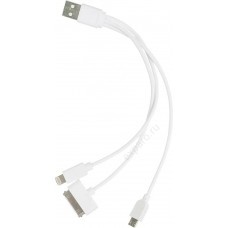 Кабель micro USB (m) -  USB (m),  0.2м,  белый