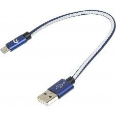 Кабель Digma micro USB (m) -  USB (m),  0.15м,  синий