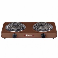 Электроплита Василиса ВА-902 спираль двухконфорочная коричневая