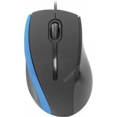 Мышь Defender MM-340, проводная, USB, черный и синий