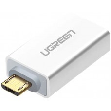 Адаптер UGREEN US195,  micro USB (m) -  USB (f),  белый