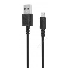 Кабель SunWind Lightning (m) -  USB (m),  1.2м,  черный