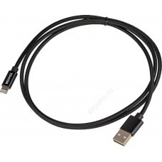 Кабель Lightning (m) -  USB (m),  1м,  черный
