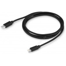 Кабель Buro Lightning (m) -  USB Type-C (m),  1м,  черный