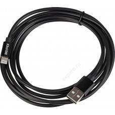 Кабель Lightning (m) -  USB (m),  2м,  черный