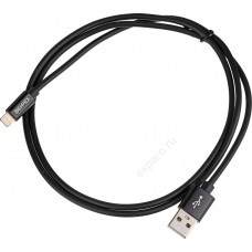 Кабель Lightning (m) -  USB (m),  1м,  черный