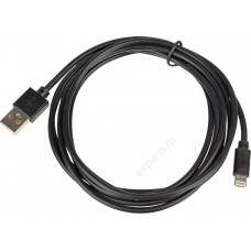 Кабель Lightning (m) -  USB (m),  2м,  черный