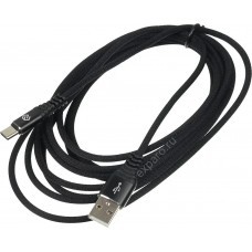 Кабель Digma USB Type-C (m) -  USB (m),  3м,  черный