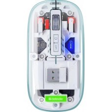 Мышь Defender Ixes MM-999, беспроводная, USB, прозрачный