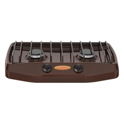 Газовая плита настольная GEFEST ПГ 700-02 коричневый 2-х комфорочная