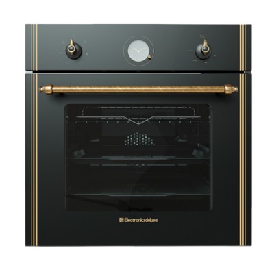 Духовой шкаф электрический De Luxe 6006.05ЭШВ-010 черный/ретро (УЦЕНКА 15%)