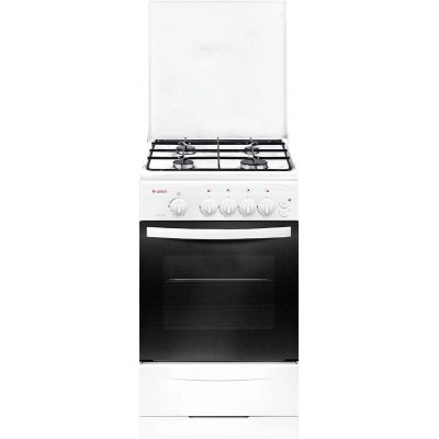 Газовая плита GEFEST ПГ 3200-06,  газовая духовка,  металлическая крышка,  сталь, белый