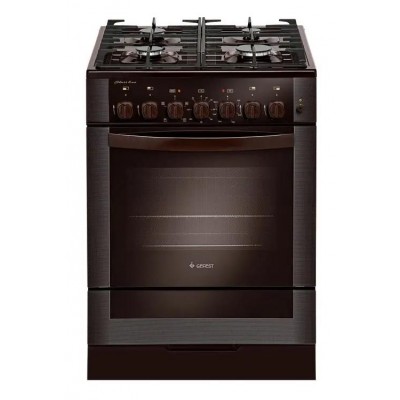 Газовая плита GEFEST ПГЭ 6502-02 0045,  электрическая духовка,  без крышки,  чугун, коричневый