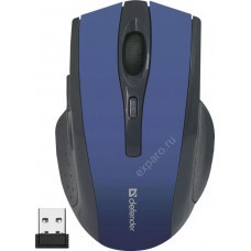 Мышь Defender Accura MM-665, беспроводная, USB, синий