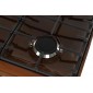 Газовая плита GEFEST 6100-03 0003,  газовая духовка,  стеклянная крышка,  чугун, коричневый [пг 6100-03 0003]