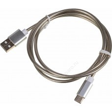 Кабель USB Type-C (m) -  USB (m),  1м,  серебристый