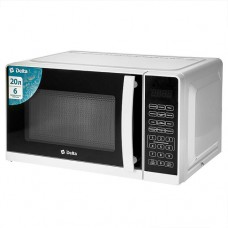 Микроволновая печь Delta DL-89L20 белый, 700 Вт, 20л, LED-дисплей, 6 авто программ