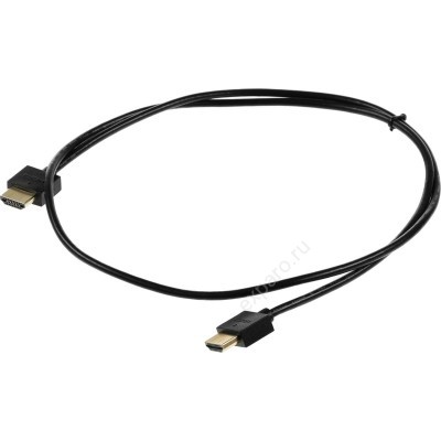 Кабель аудио-видео  HDMI (m)  -  HDMI (m) ,  ver 1.4,  1м, GOLD,  черный