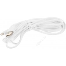 Кабель BORASCO Lightning (m) -  USB (m),  3м,  белый