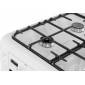 Газовая плита GEFEST 6100-03,  газовая духовка,  металлическая крышка,  чугун, белый [пг 6100-03]